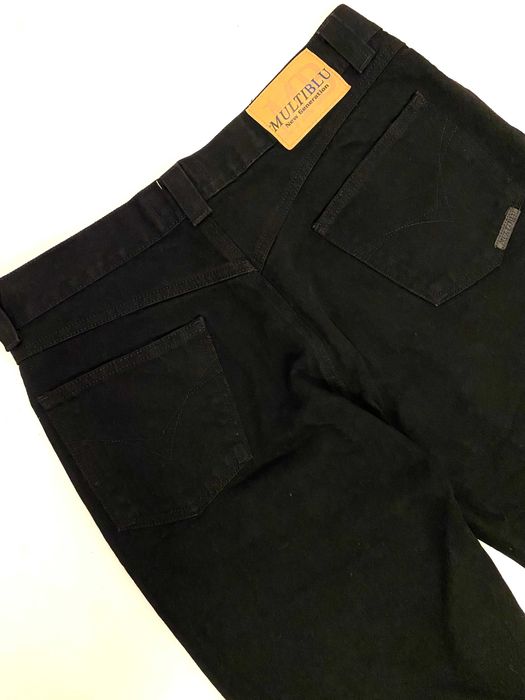 Jak nowe, czarne zadbane eleganckie jeansy Multiblue r.44 100% bawełna