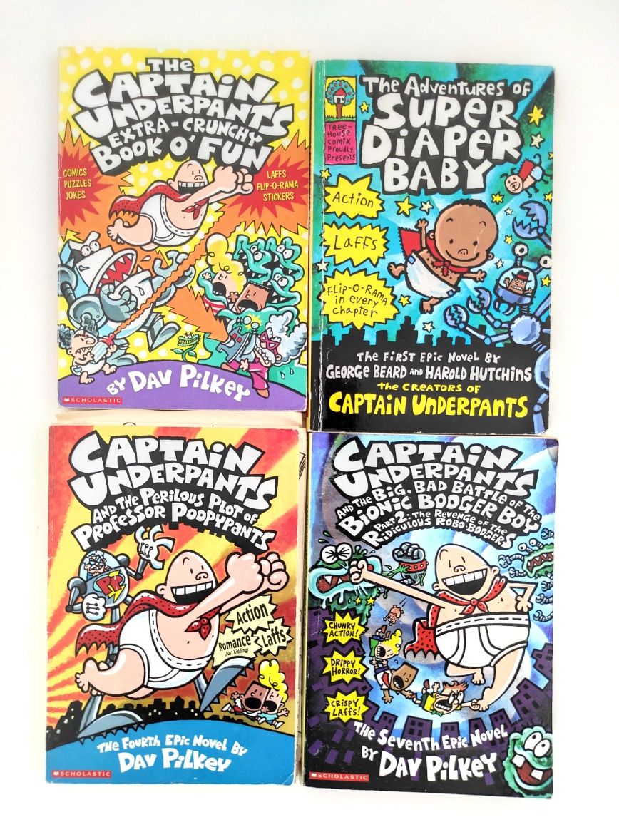 НЕ ЗНАЙДЕТЕ! 13 книжок Dav Pilkey Captain UNDERPANTS англійська дітям