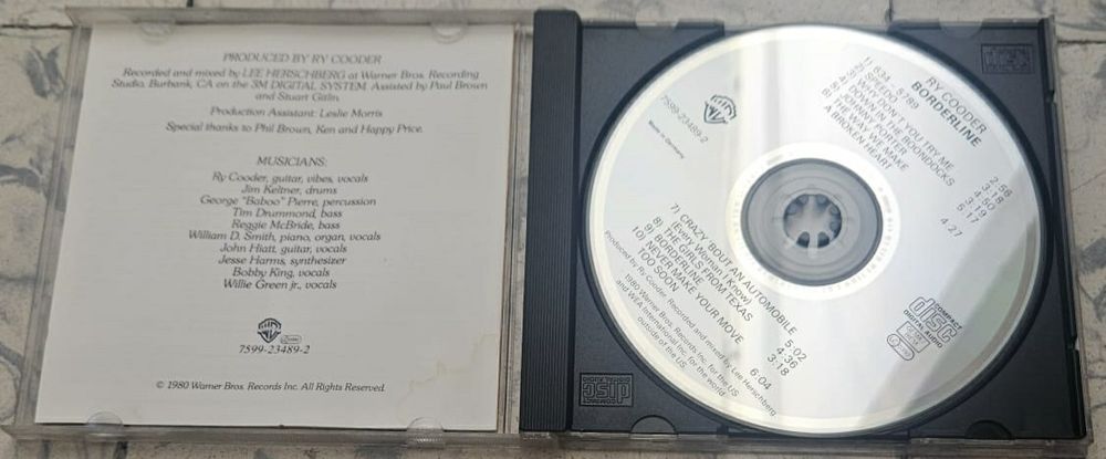 CD Ry Cooder - Borderline