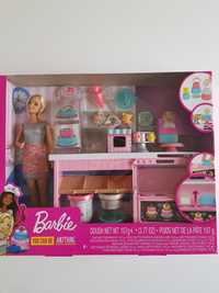 Lalka Barbie mattel pracownia wypiekow z ciastolina