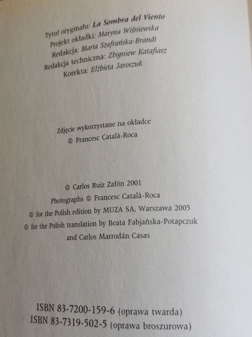 Cień wiatru - Carlos Ruiz Zafon
