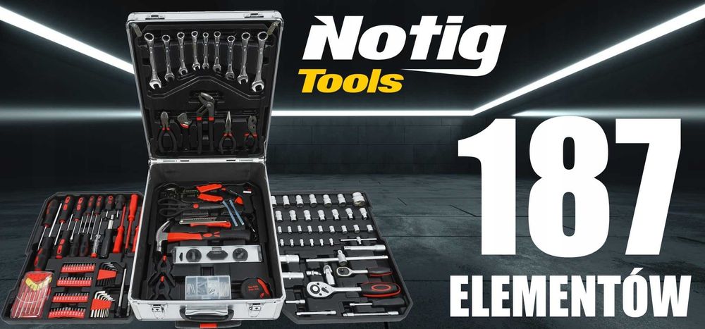 ZESTAW KLUCZY NASADOWYCH Narzędzi Walizka Narzędziowa Klucze Nasadowe