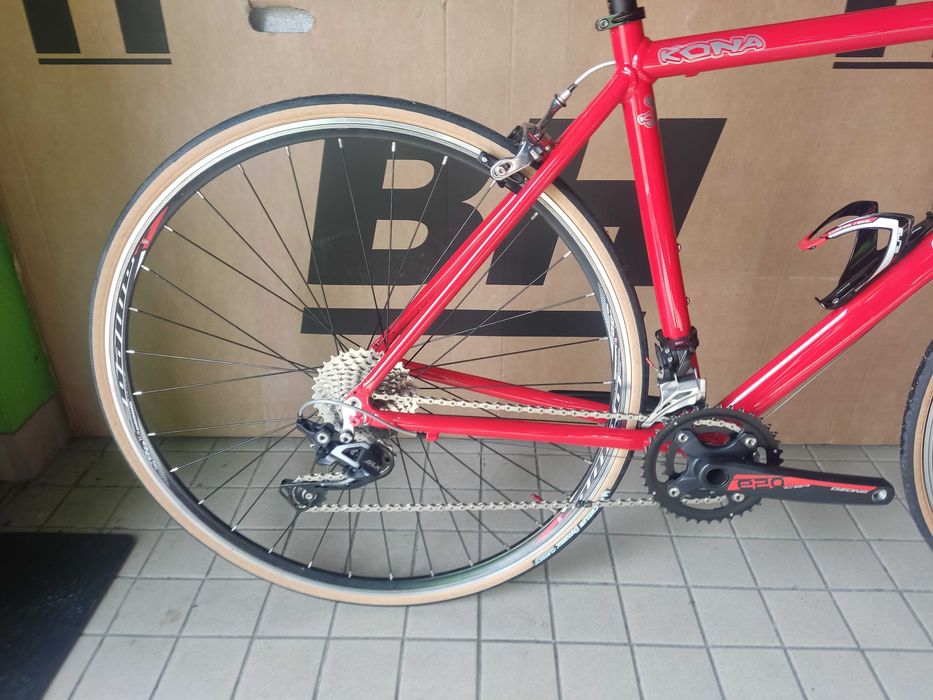 Bicicleta de estada guiador reto