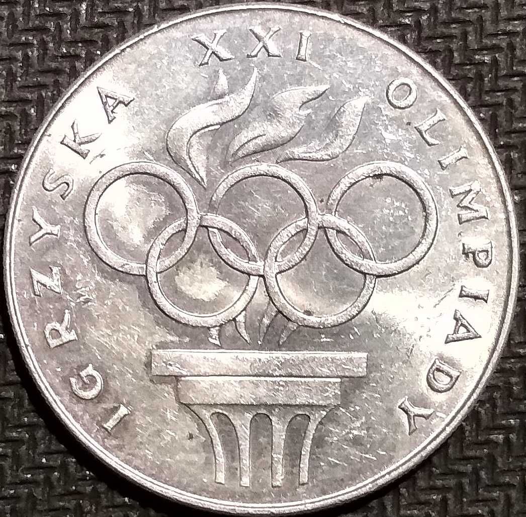 Moneta srebrna 200 zł. XXI Letnie Igrzyska Olimpijskie 1976 Montreal