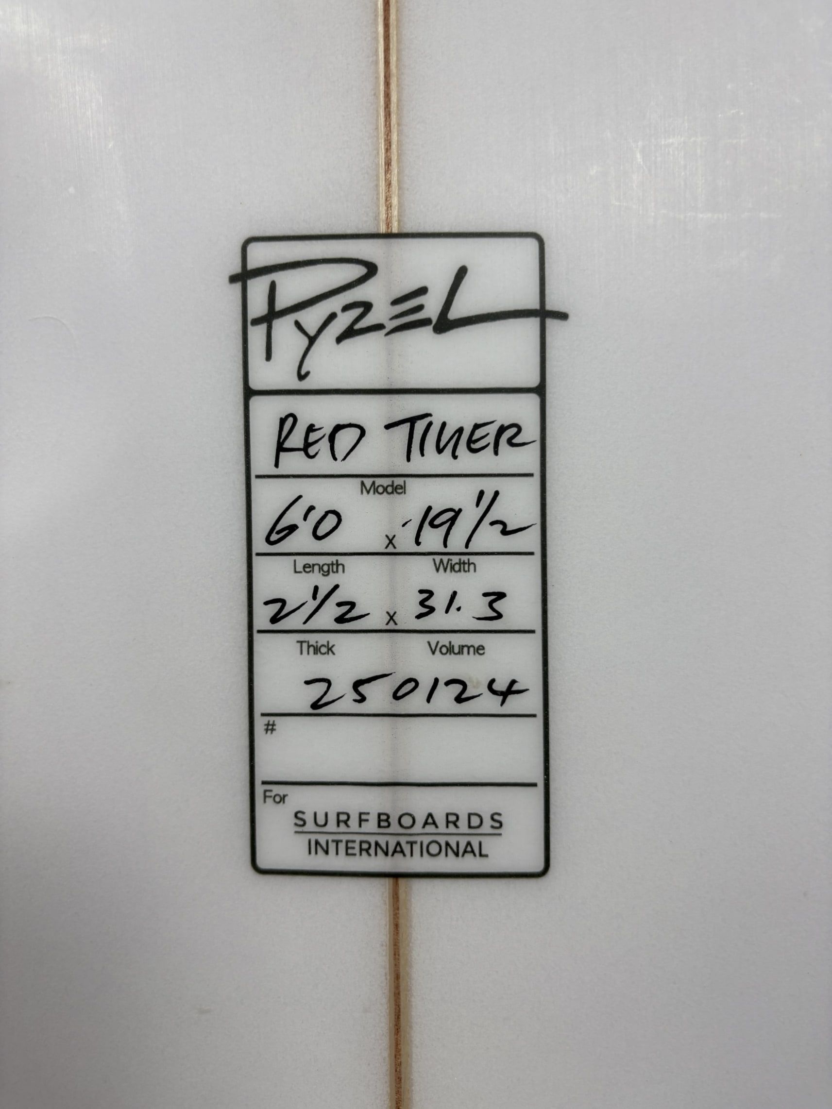 Prancha de Surf - Pyzel Red Tiger  6'0'' | 31.3 L