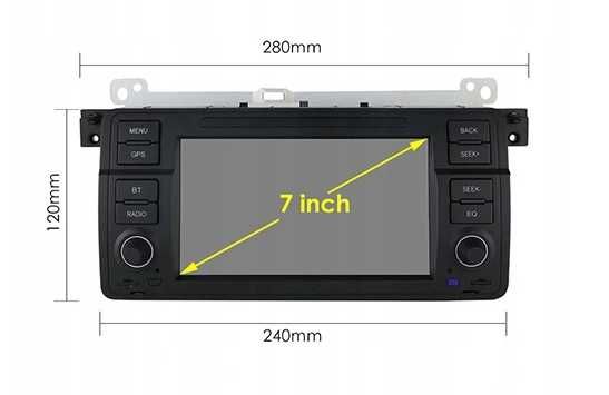 Uniwersalne Radio samochodowe Android M200 BMW 3 E46 M3 ROVER (7")