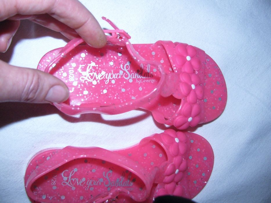 Босоножки силиконовые резиновые George UK 10, EUR 28 стелька 17,9 см