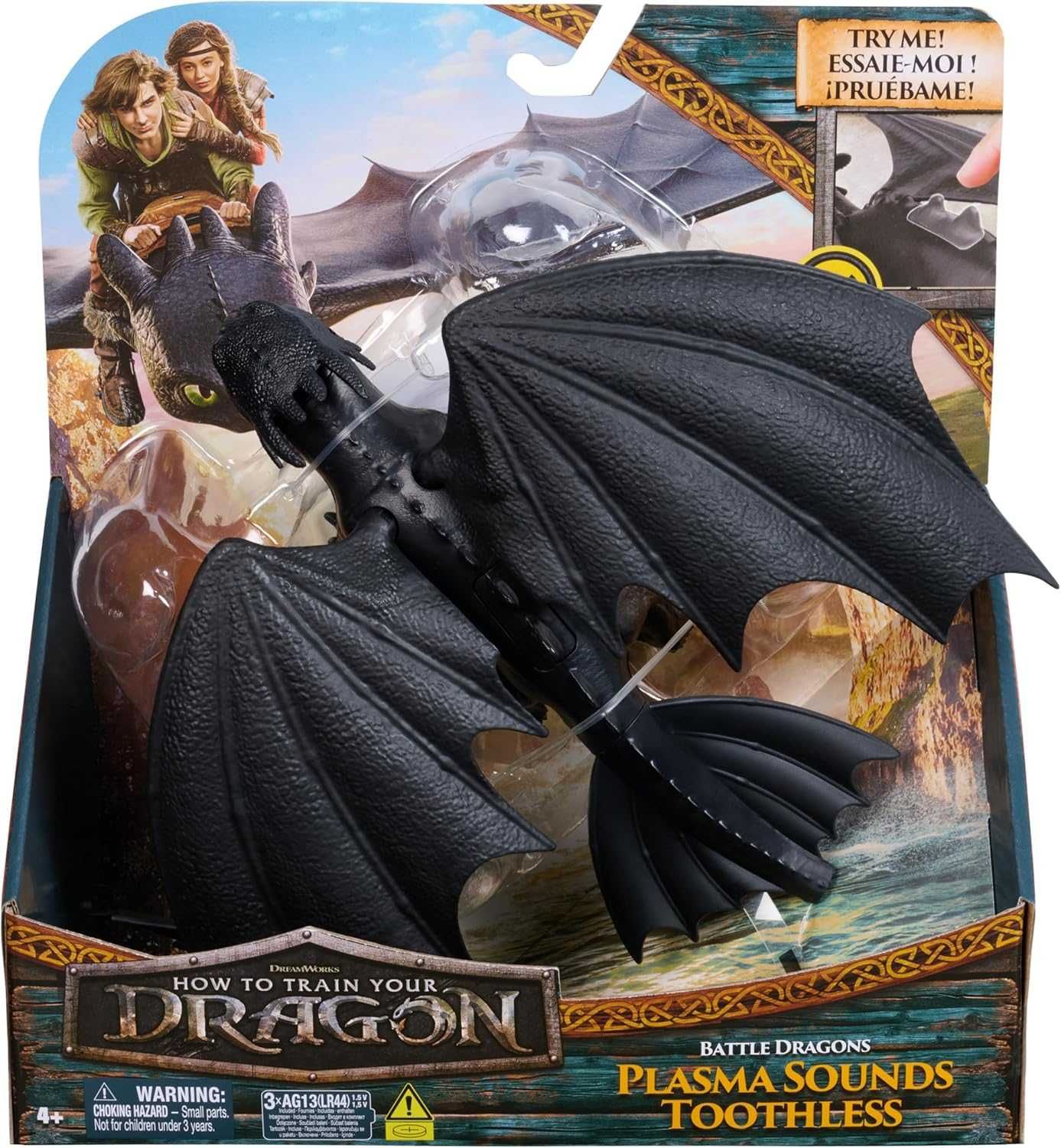 Беззубик Dreamworks Dragons Як приборкати дракона Toothless Звук 30 см