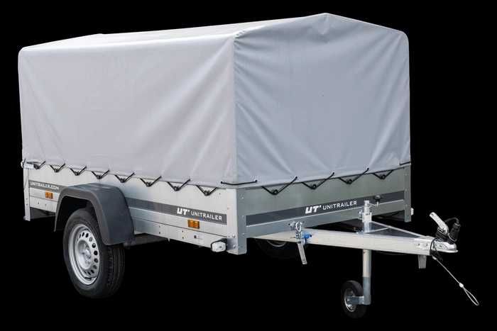 Przyczepka 230x125 UNITRAILER GARDEN 230 KIPP ze stelażem i pokrowcem