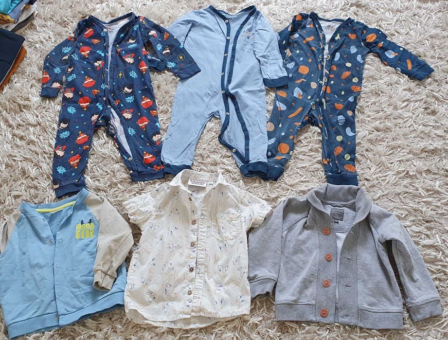 Mega paka ubranek dla chłopca rozmiar 86/92 - 40 sztuk