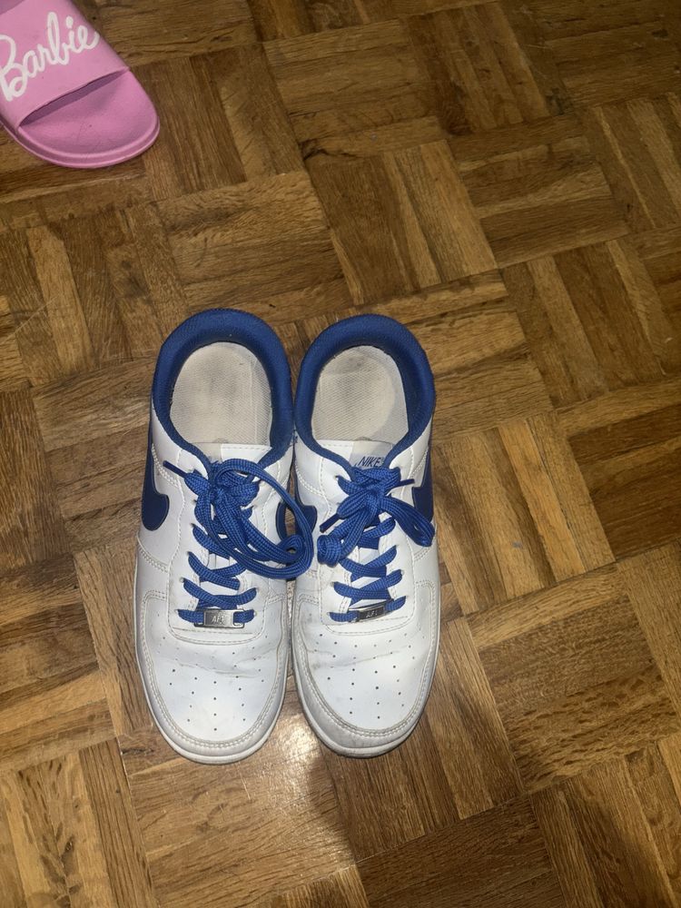 Nike air force 1 azul e branco 41