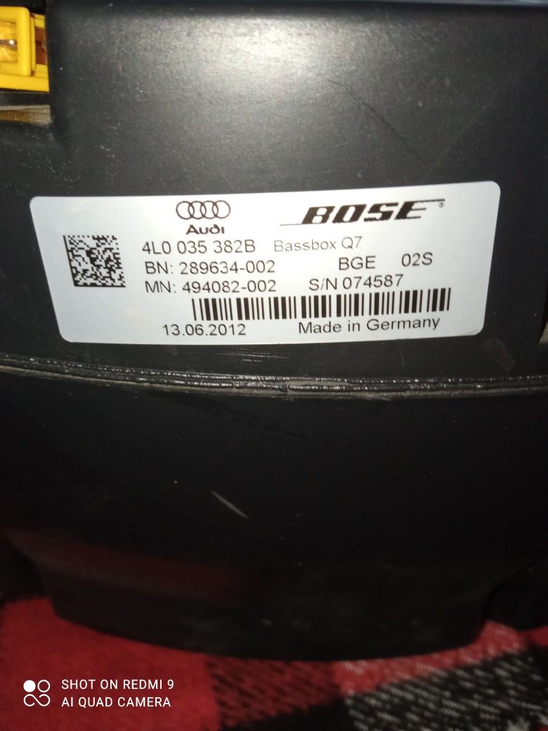 Продам собвуфер Audi Q7, Bose