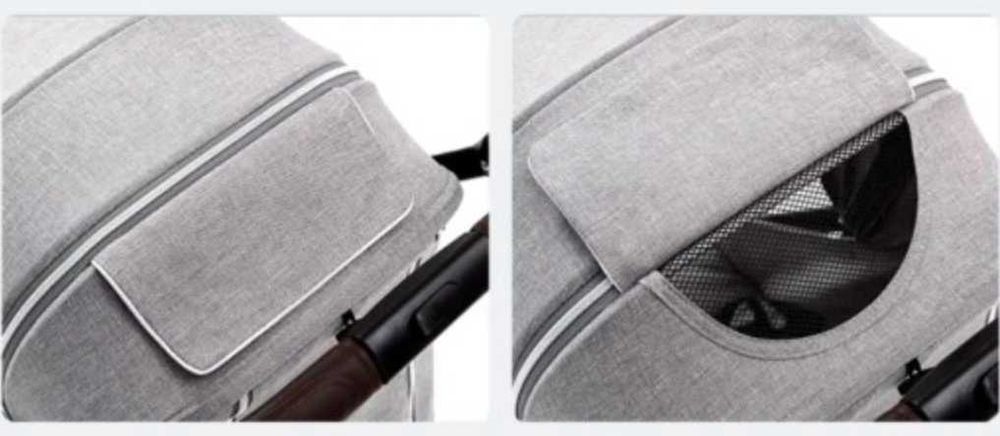 Wózek spacerowy lekki, składany, amortyzacja + dodatki