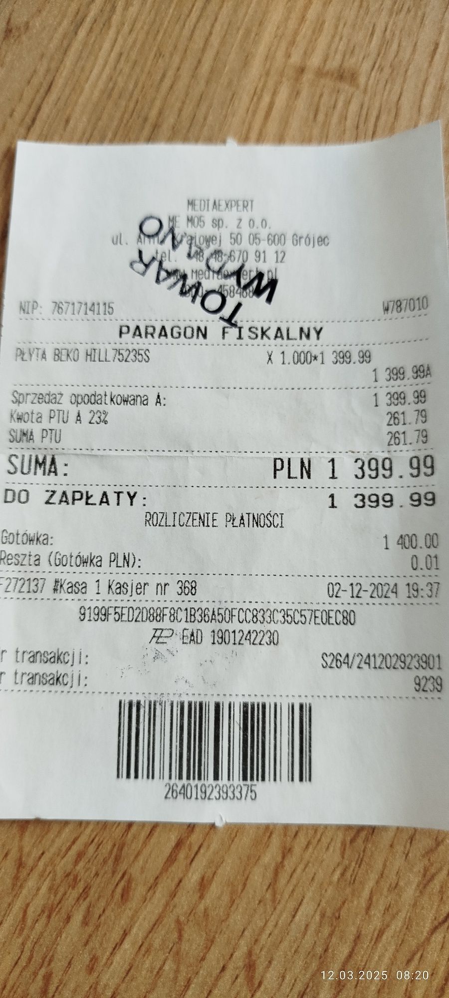 Płyta gazowa beko
