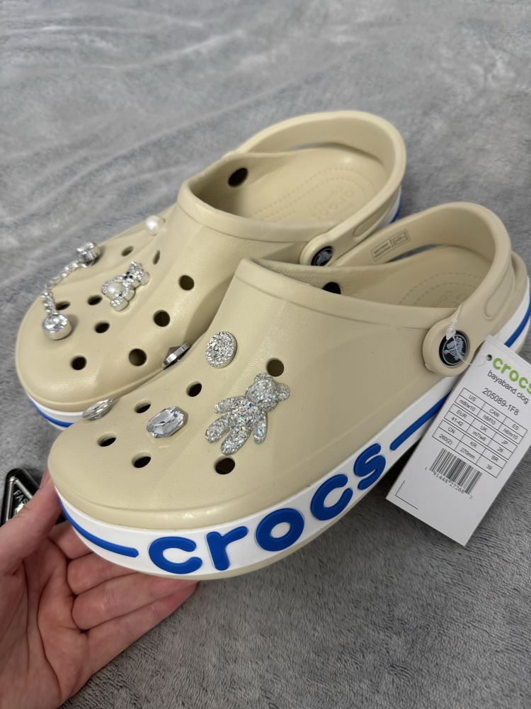 Crocs/Білі і сірі крокси 39р 40р