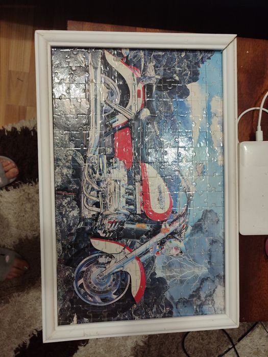 Пазли у вигляді картин машини легкові, мотоцикл і вантажівки 7 штук 24