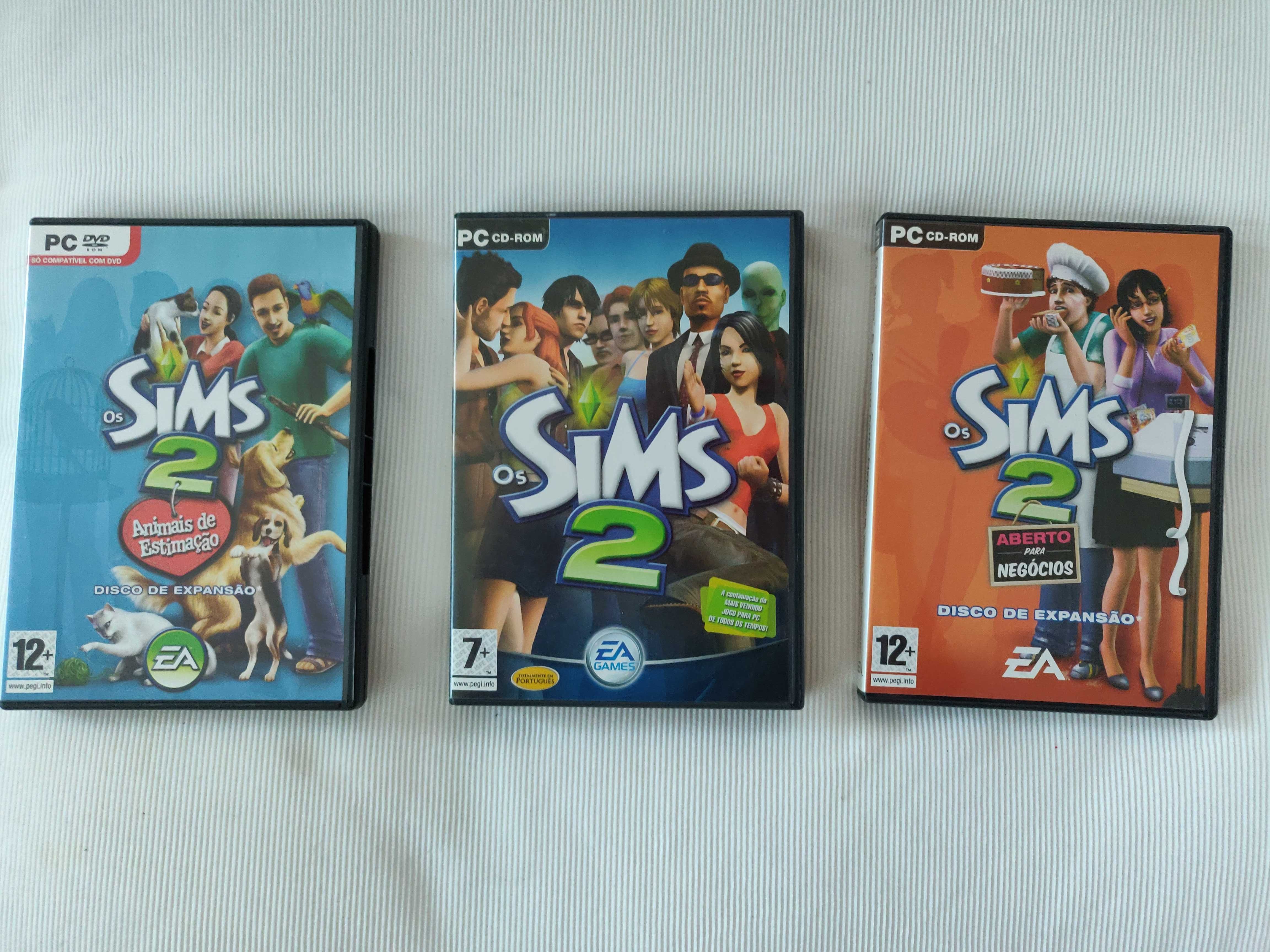 Pack com 5 jogos dos Sims 3 e 2 para o PC