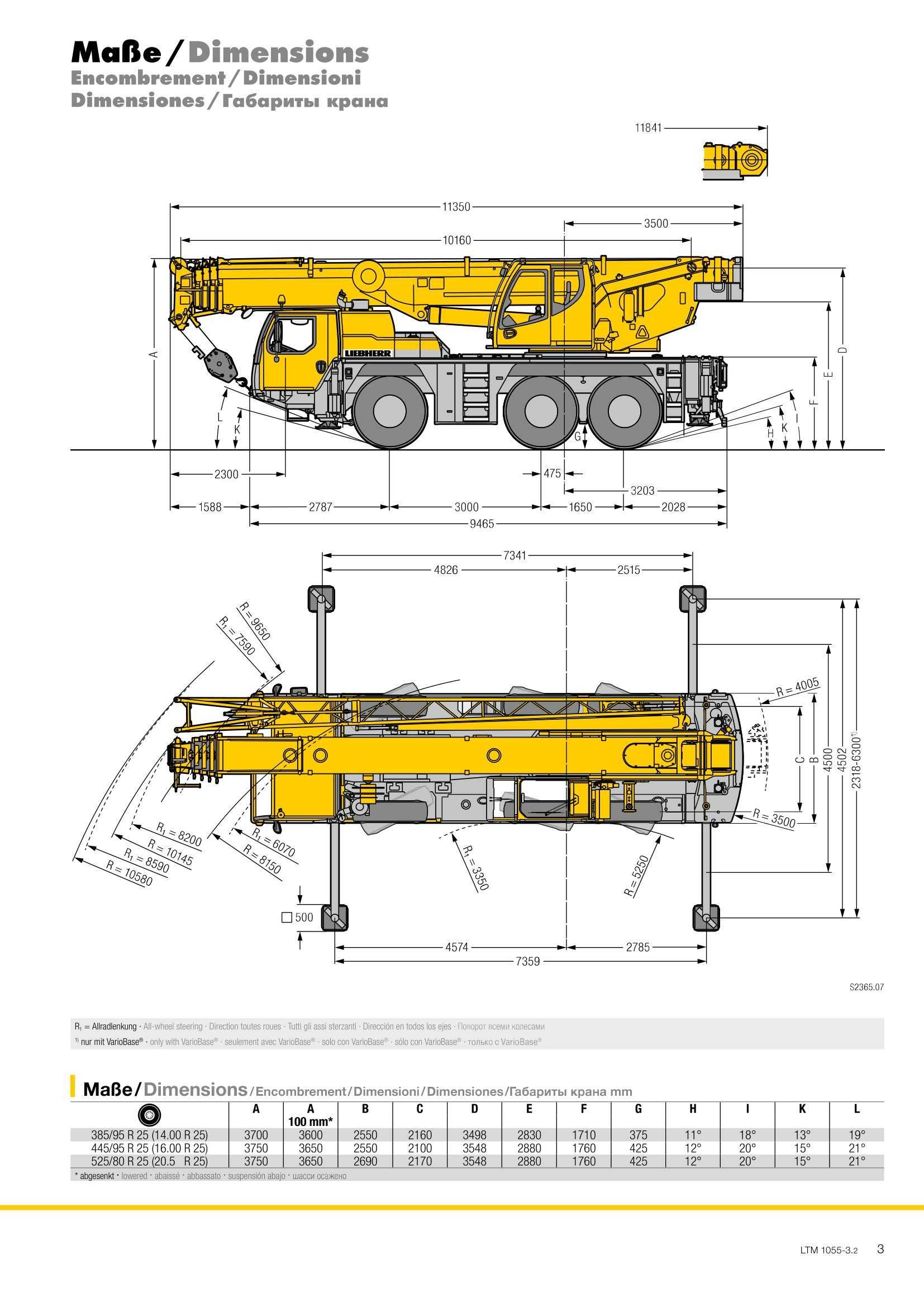 Автокран Liebherr LTM 1055