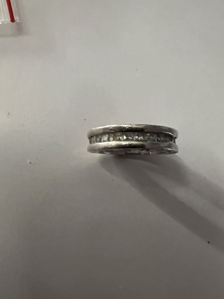 Pierscionek srebrny Bvlgari