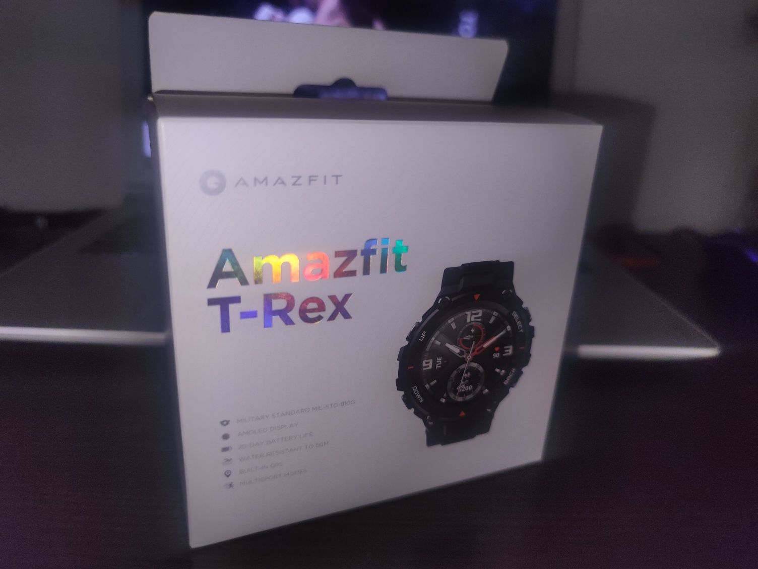 Zegarek smartwatch Xiaomi Amazfit T-REX używany + paski, szkło na lcd