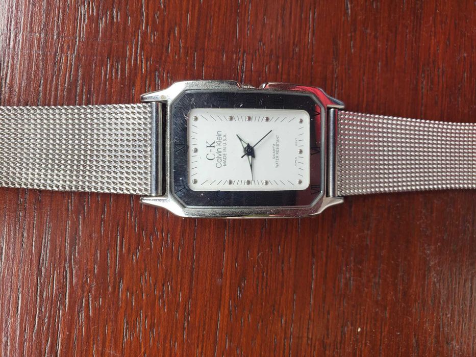 Relogio Calvin Klein Vintage, Bracelete em malha de Aço