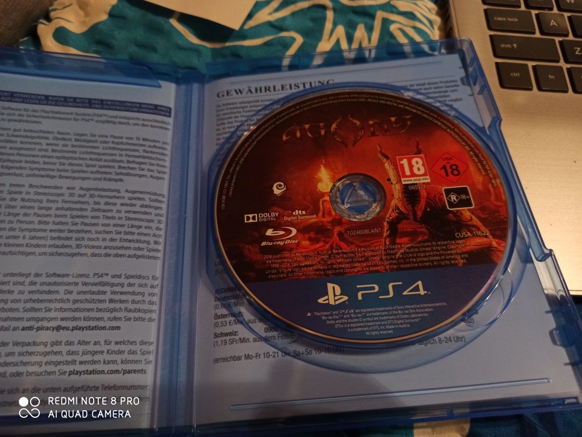 Agony playstation4 nowa PL