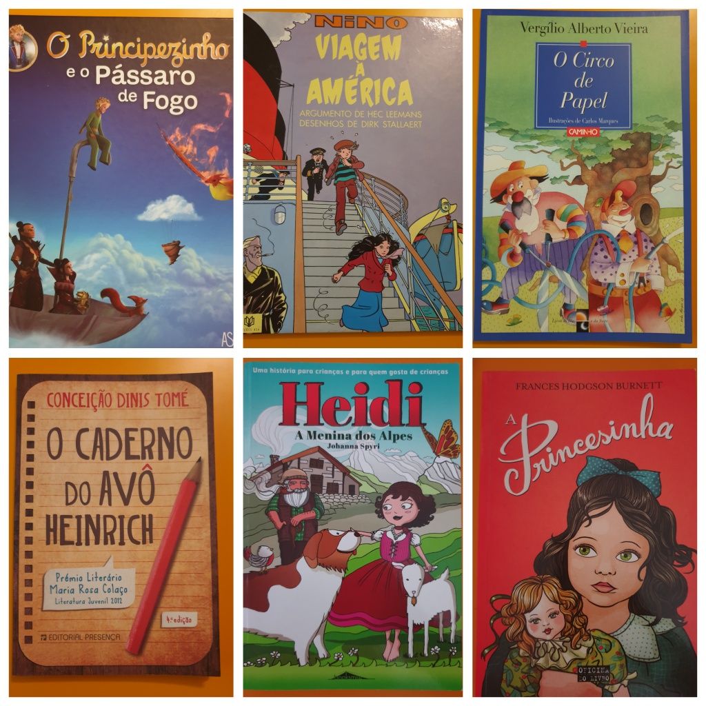 Livros de diversos escritores