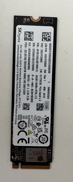 Disco SSD NVME 512gb
