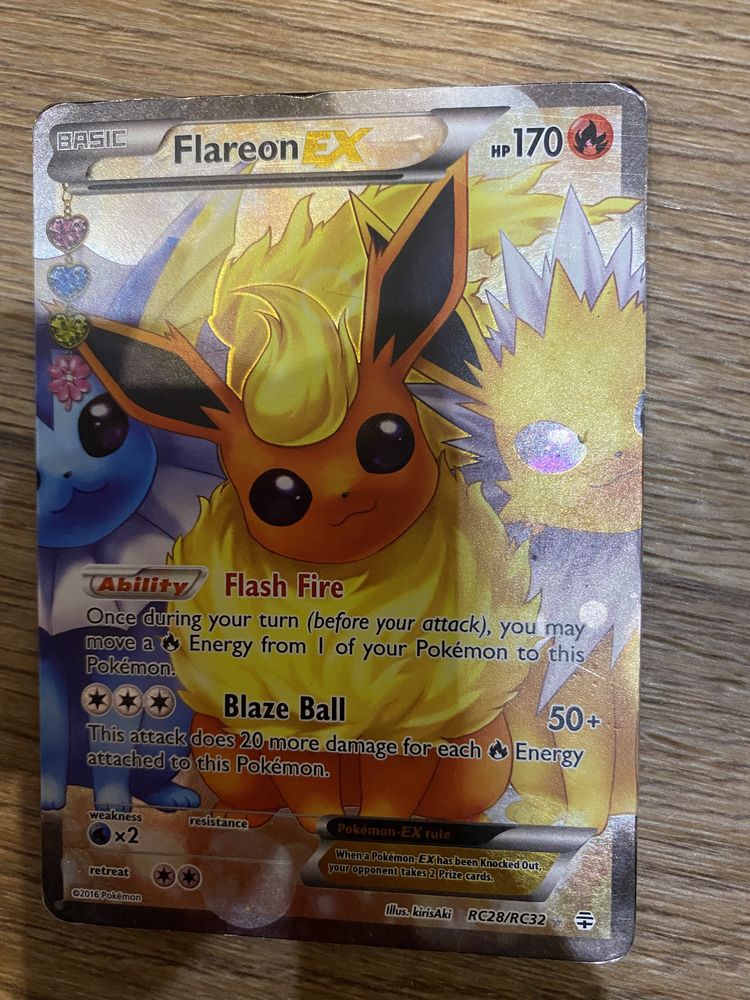 Карта покемон Flareon Ex