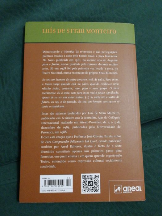 Livro "Felizmente Há Luar" de Luís de Sttau Monteiro