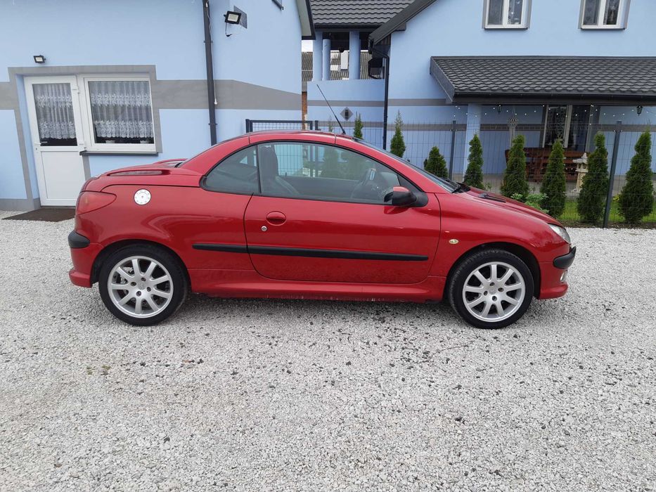 Peugeot 206 CC 1,6 16V Opłacony Klima Skóra Zamiana Serwis Bez Rdzy