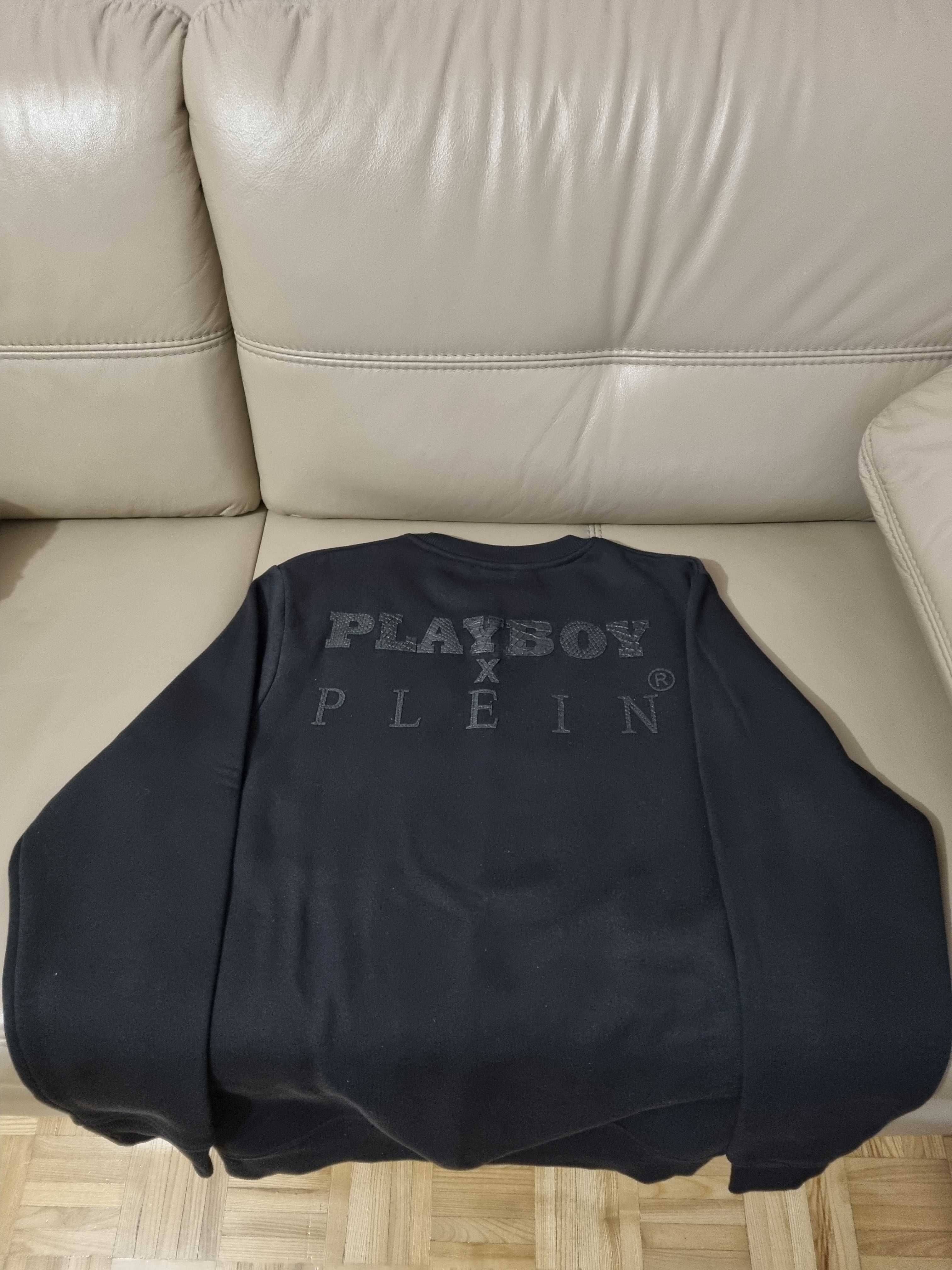 Bluza Philipp Plein vs Playboy XL czarna