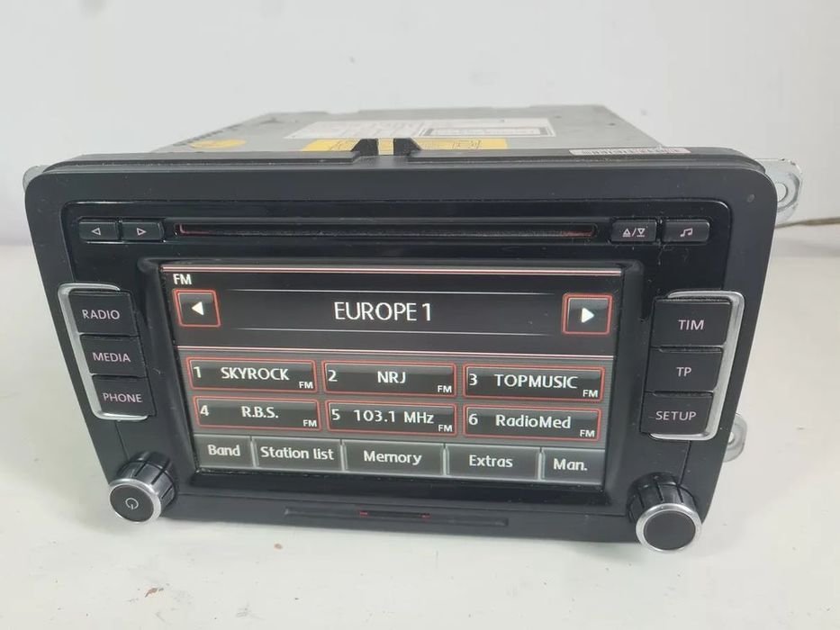 radio rcd510 vw golf vi passat b7 b6 touran tiguan caddy t5 lift + kod