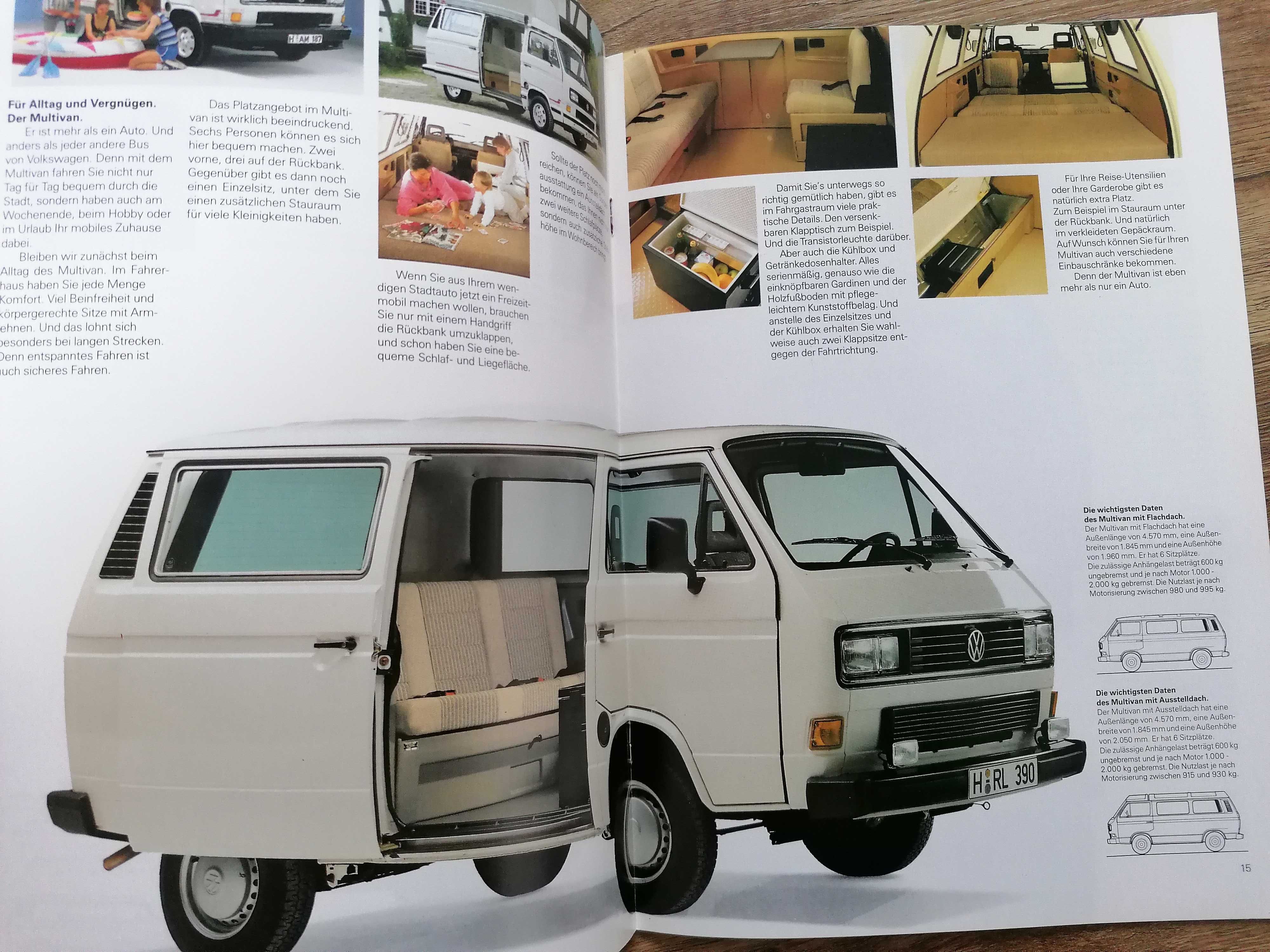 Prospekt VW T3 Caravelle