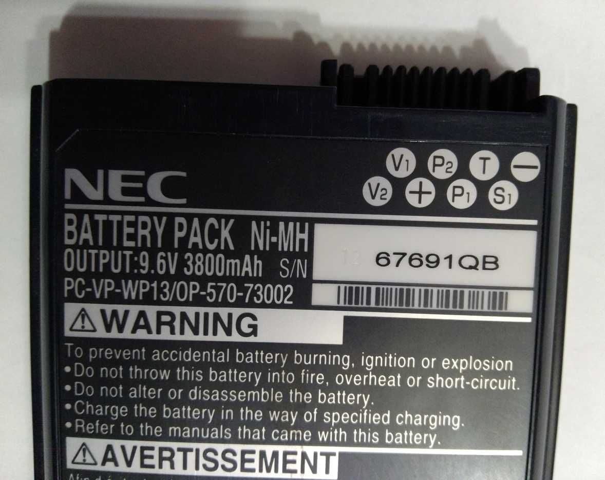 Акб NiMh ноутбука NEC PC-VP-WP13/OP-570-73002 9.6V 3800mAh