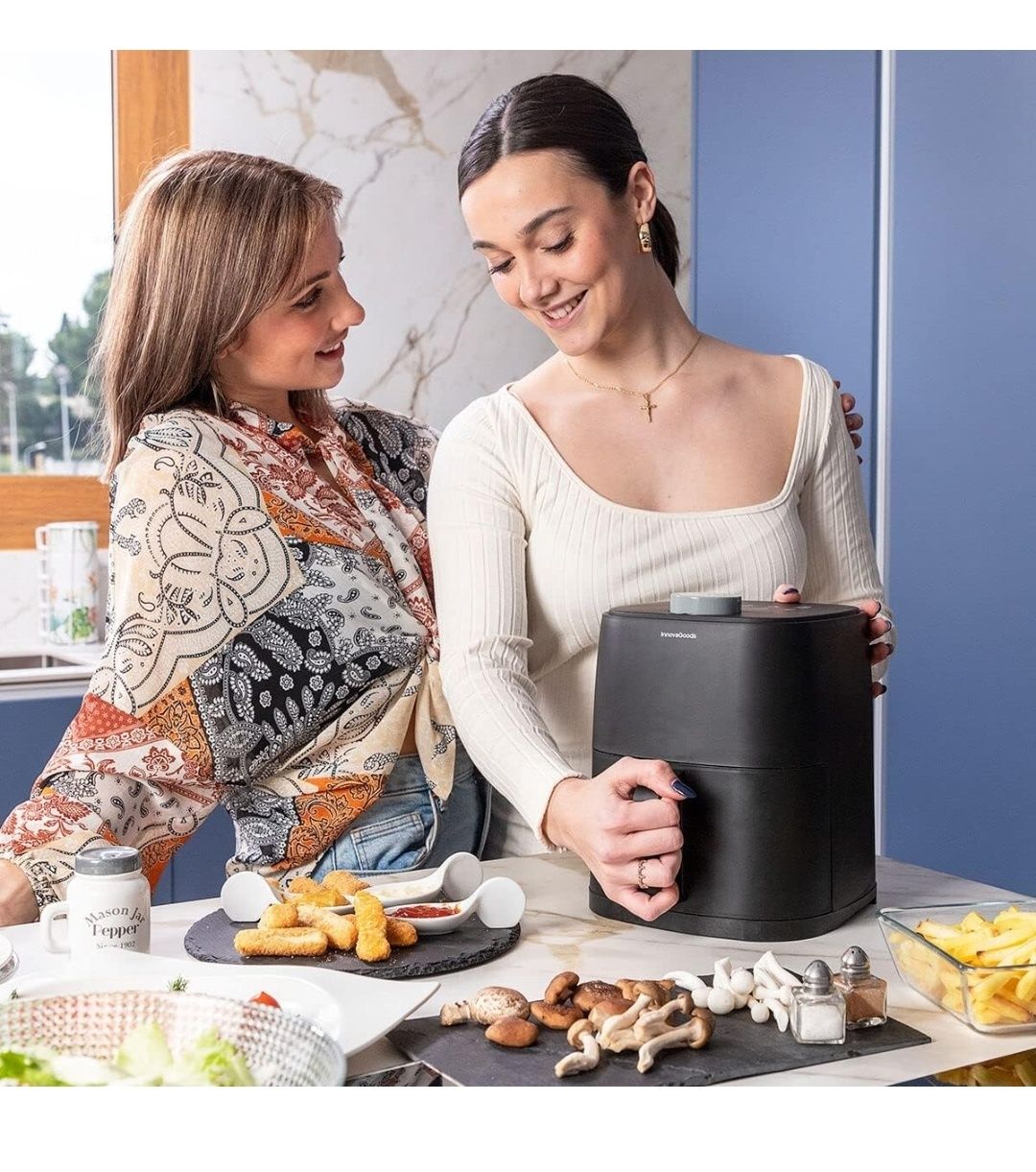 Frytkownica Bezolejowa InnovaGoods Fryinn Lite 2000 Czarny 1200W 2 L