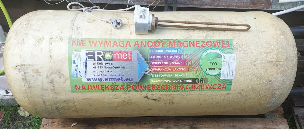 Podgrzewacz wody z podwójną wężownicą ERMET