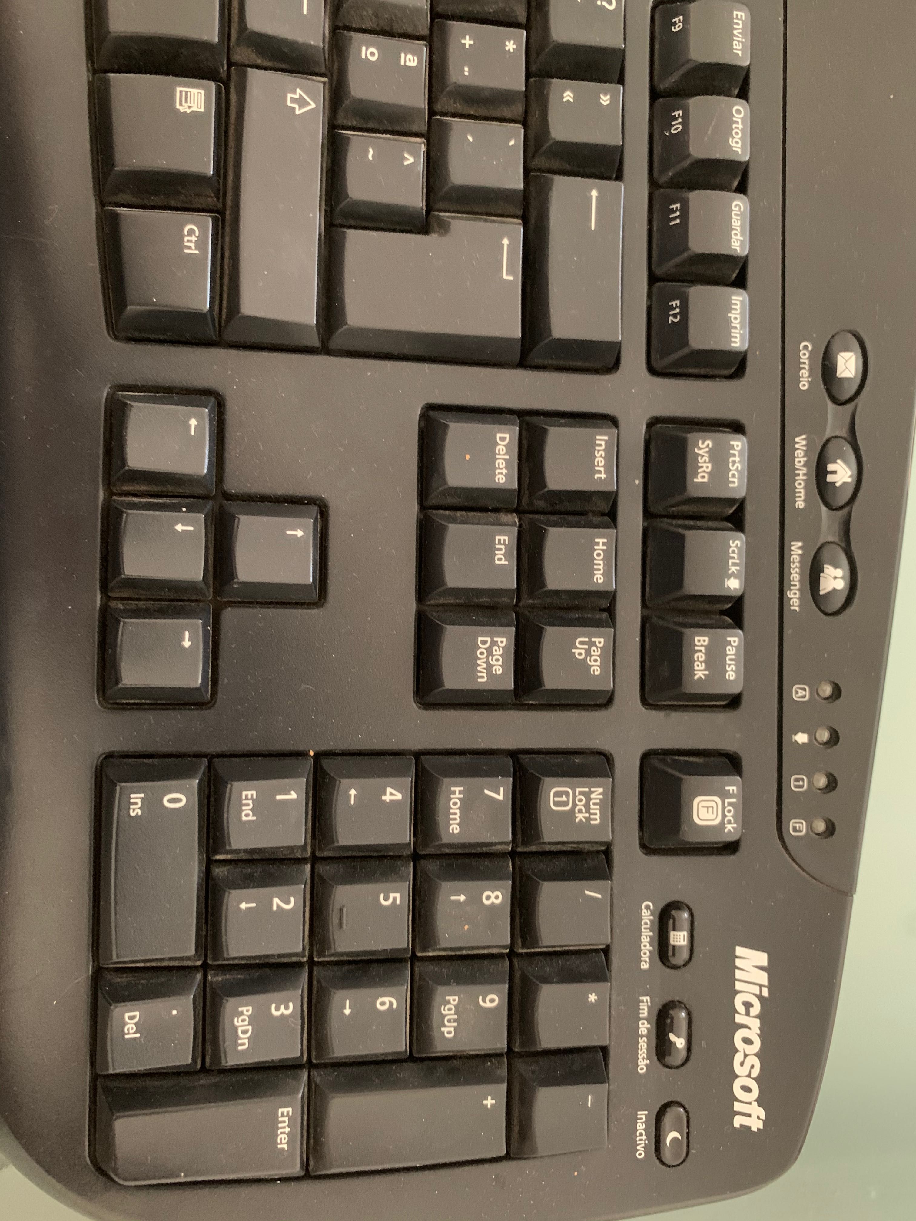 Teclado Microsoft para computador