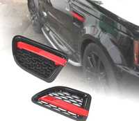 GRELHAS LATERAIS PARA RANGE ROVER SPORT 06-09 BLACK RED EDITION