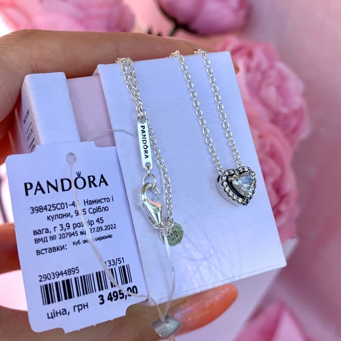 Намисто Pandora оригінал Пандора срібло нова прикраса