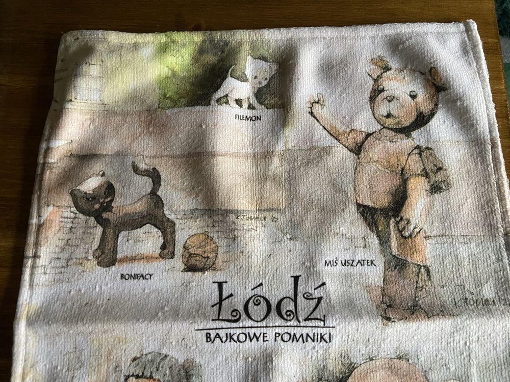 Ściereczka ręcznik Łòdź bajkowe pomniki 49x37 cm