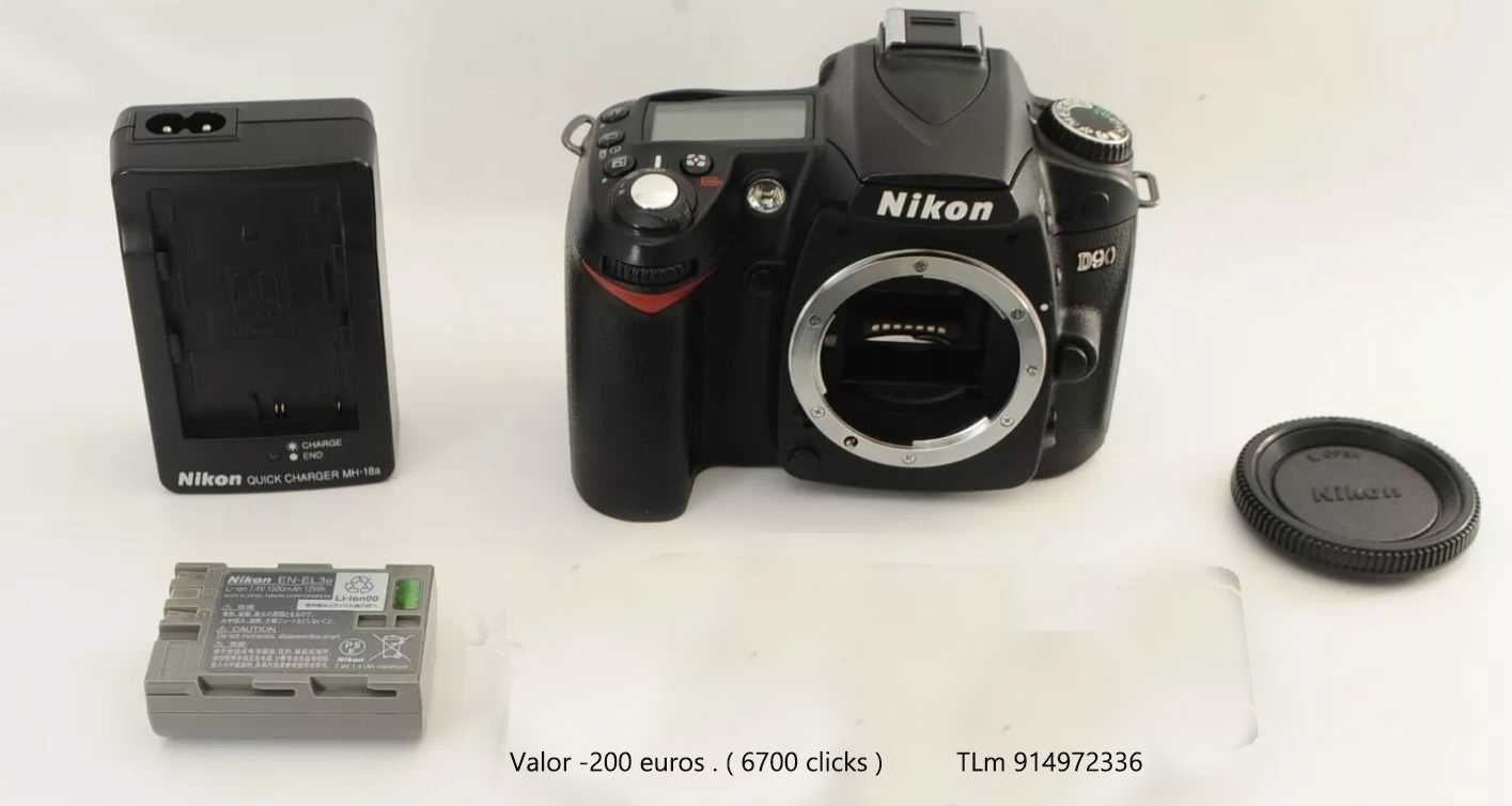 Nikon DSLR  D90  ( Corpo)   c/ Nova