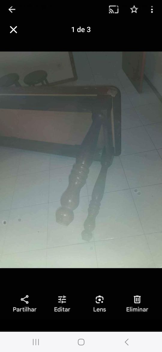 Mesa de cozinha.