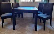 Mesa extensivel e 4 cadeiras Ikea