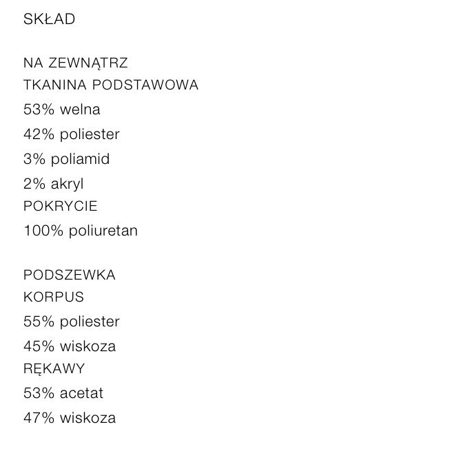 Zara Man wool limited edition relaxed luźny płaszcz S-M