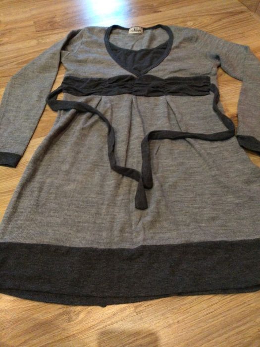 Tunika sweter szary
