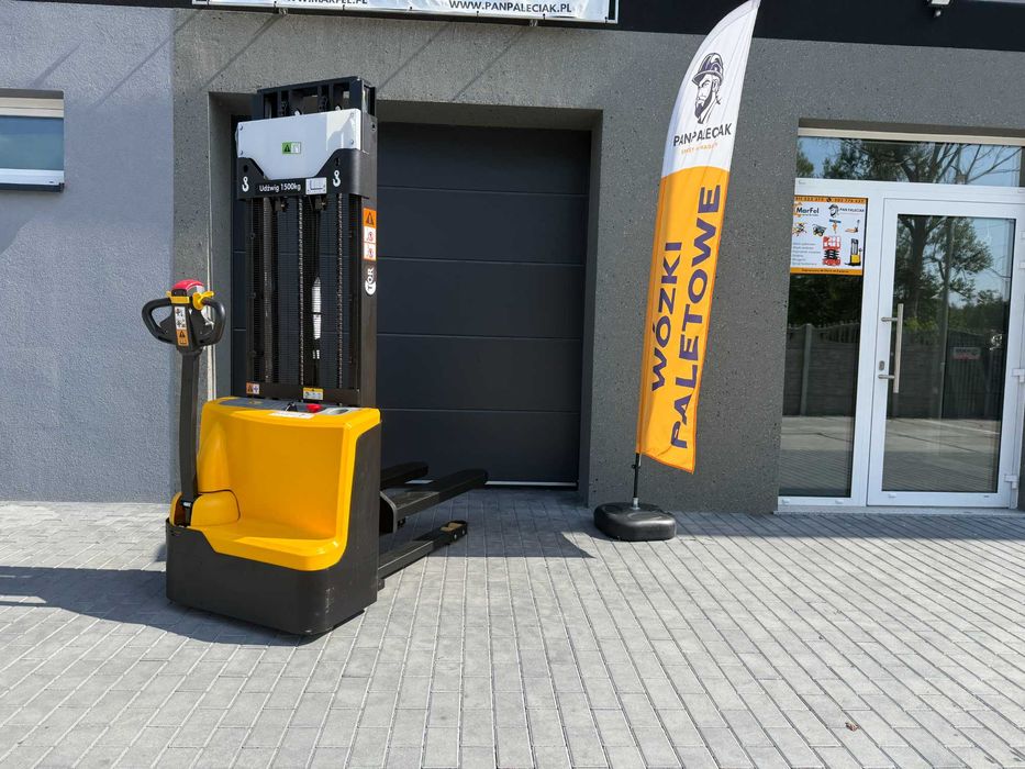 Wózek paletowy podnośnikowy elektryczny sztaplarka 1500kg 300cm NOWY