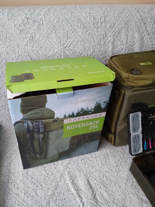 Plecak korum i tackle box