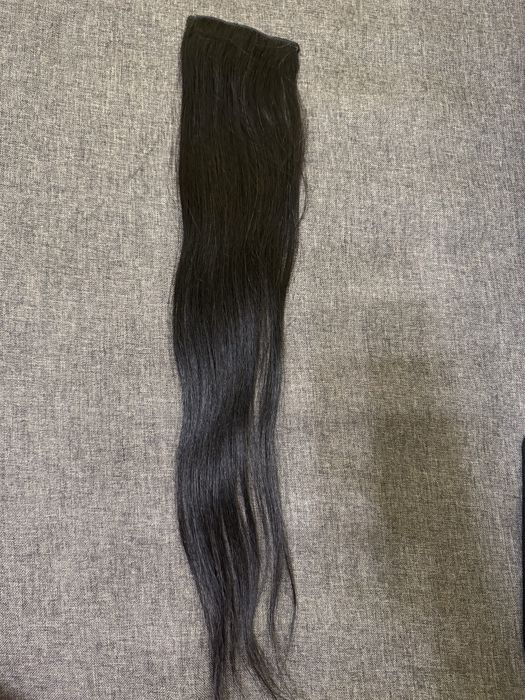 Прядь натуральных волос на 3-х заколках