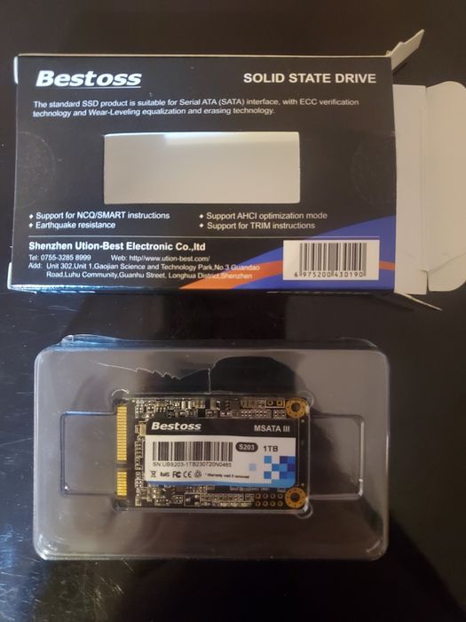 Bestoss mSATA Ssd 1Tb